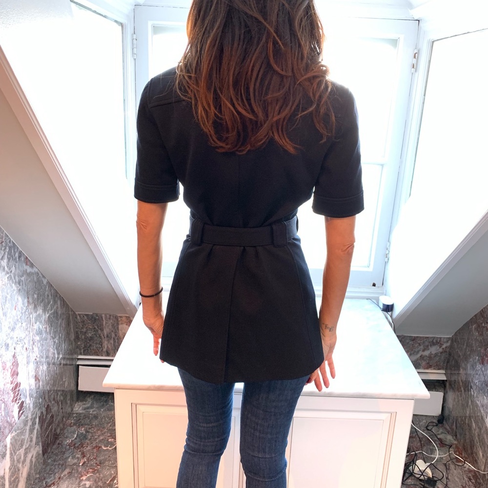 PRADA Deep Navy short sleeve belted jacket SM - Picture 4 of 8